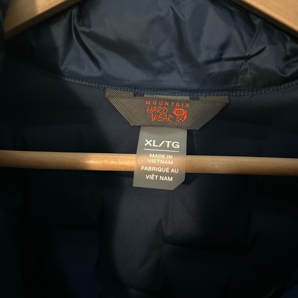 EUC MEN’S XL Mountain Hardware STRETCH DOWN DS puffer in blue. - Picture 6 of 7